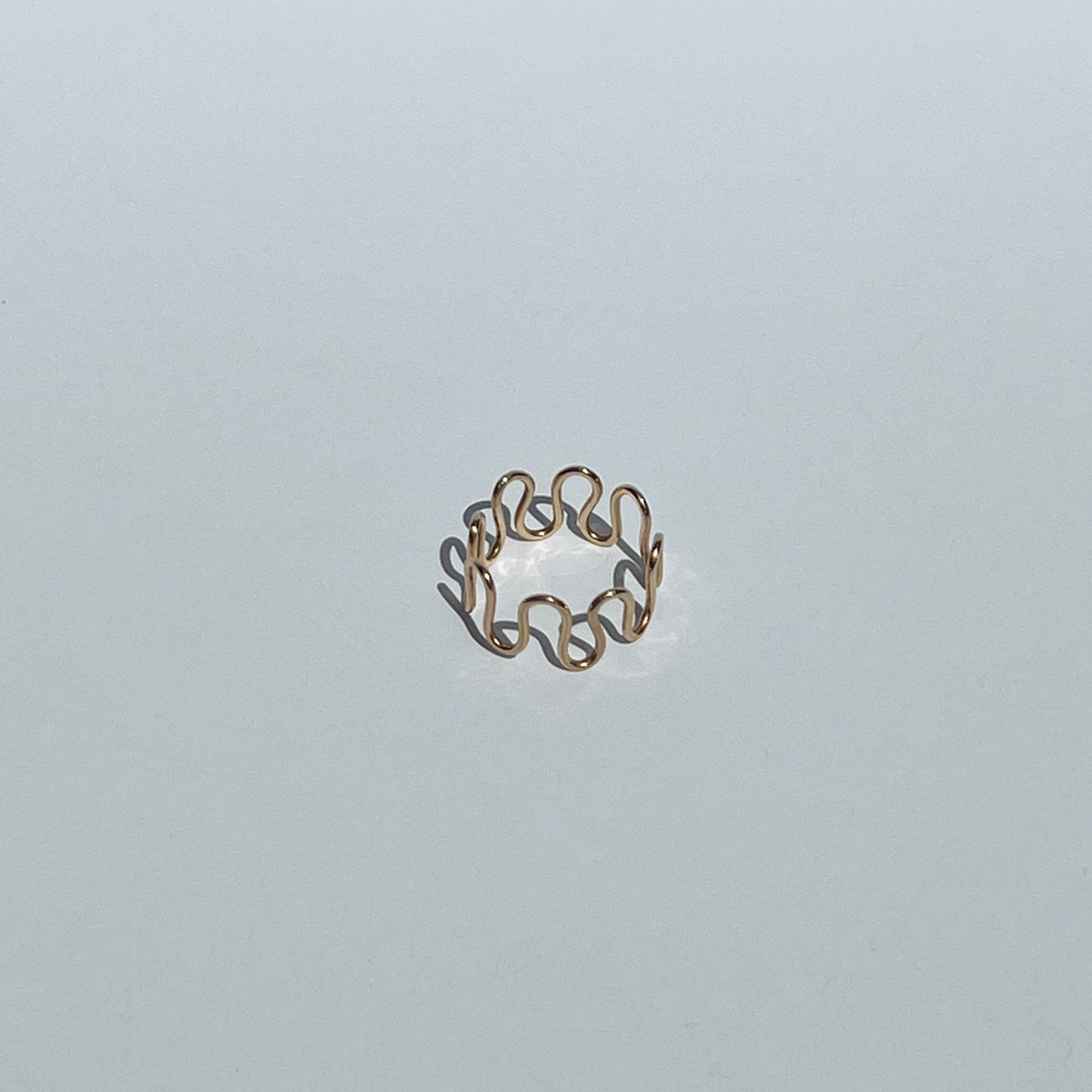 9ct Yellow Gold Mr Squiggly Ring (Large)