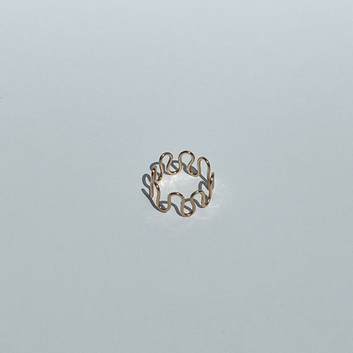 9ct Yellow Gold Mr Squiggly Ring (Large)