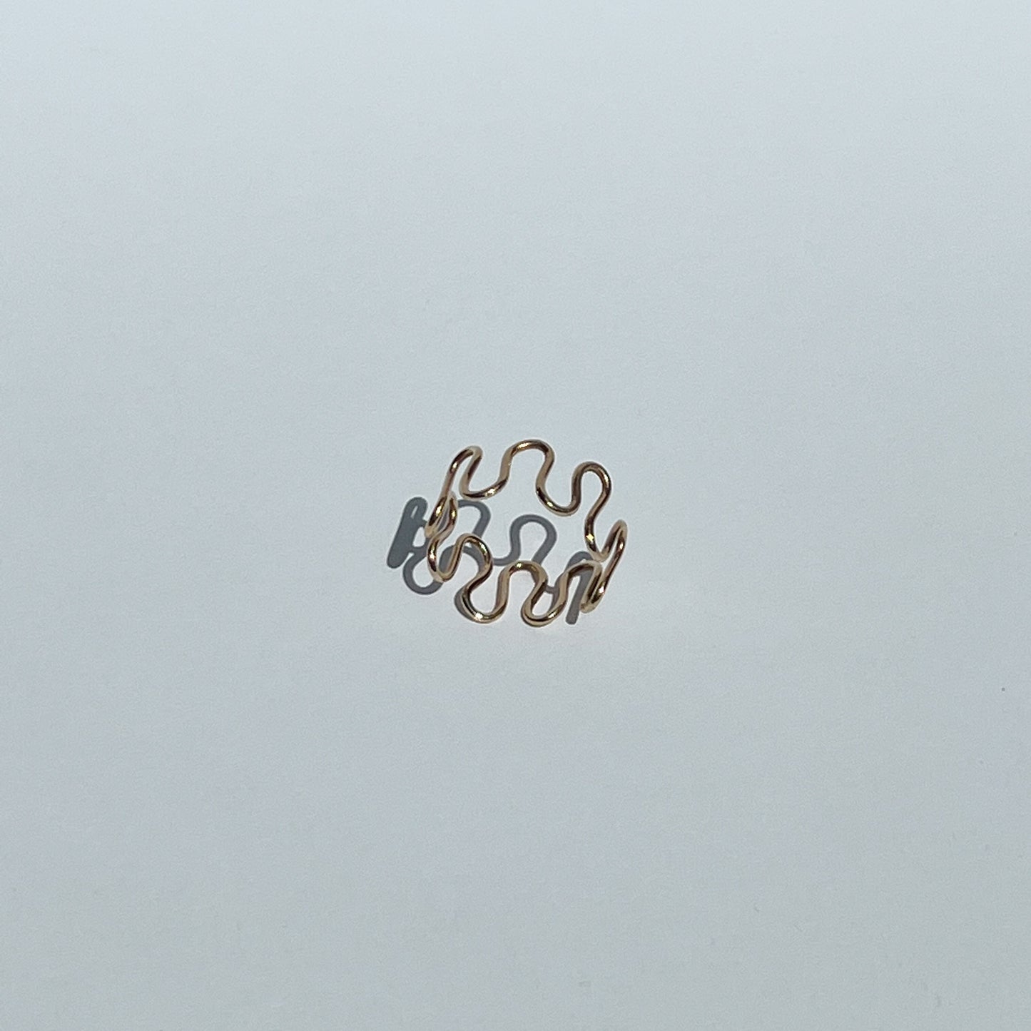 9ct Yellow Gold Mr Squiggly Ring (Large)